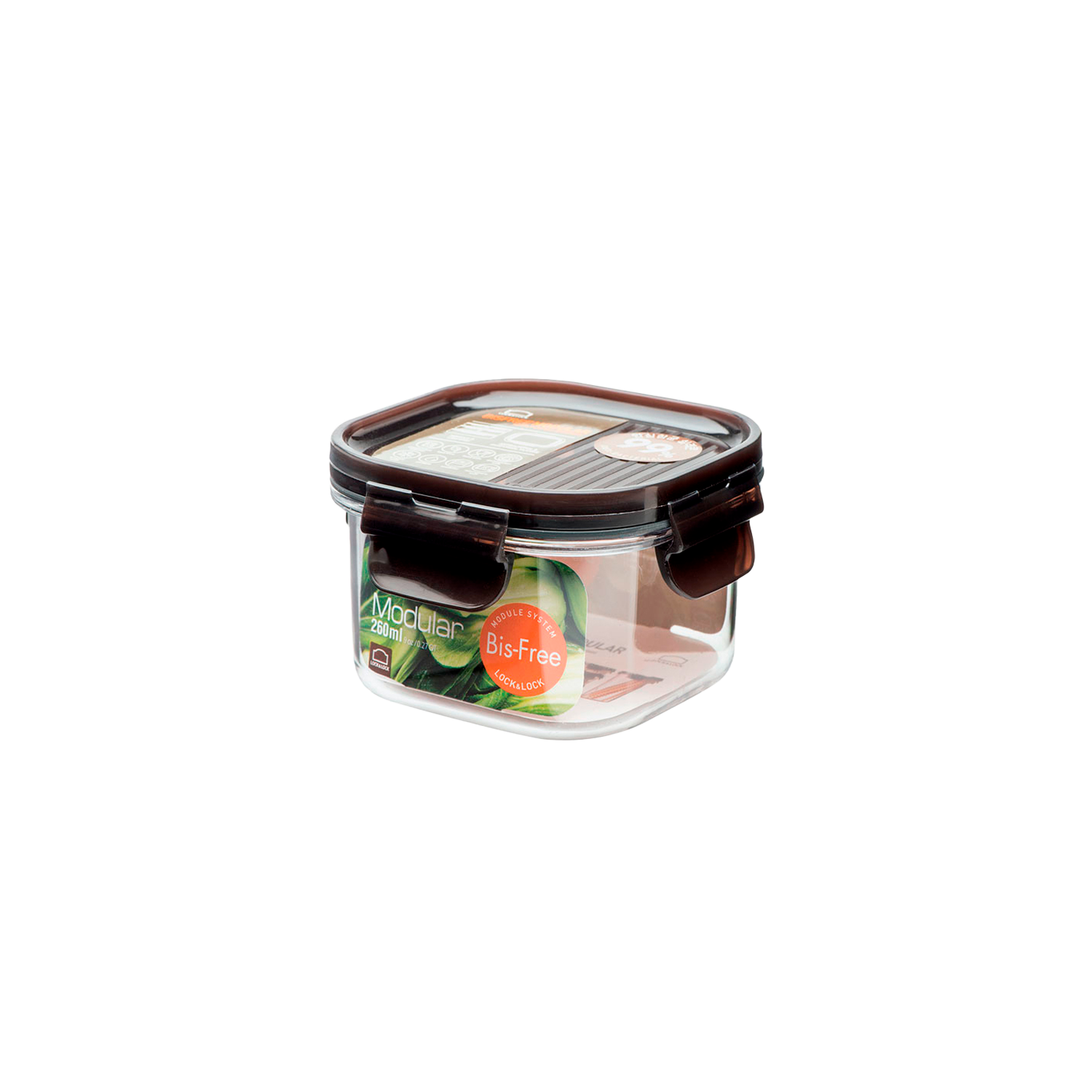 ENVASE L&L CUAD.260ML MODULAR TRITAN