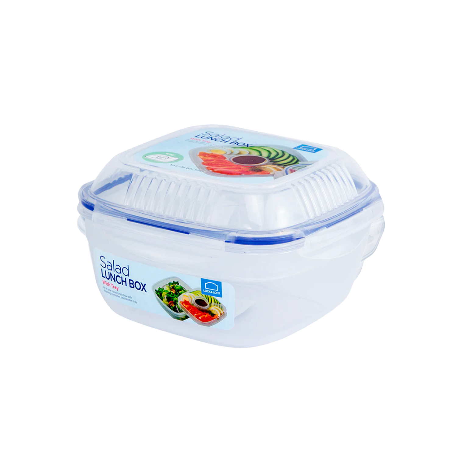 L&L HERMET.CUAD. SALAD. BOWL 950 ML