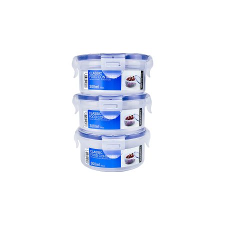 SET L&L X3 ENVASES HERMET.REDONDO 300ML