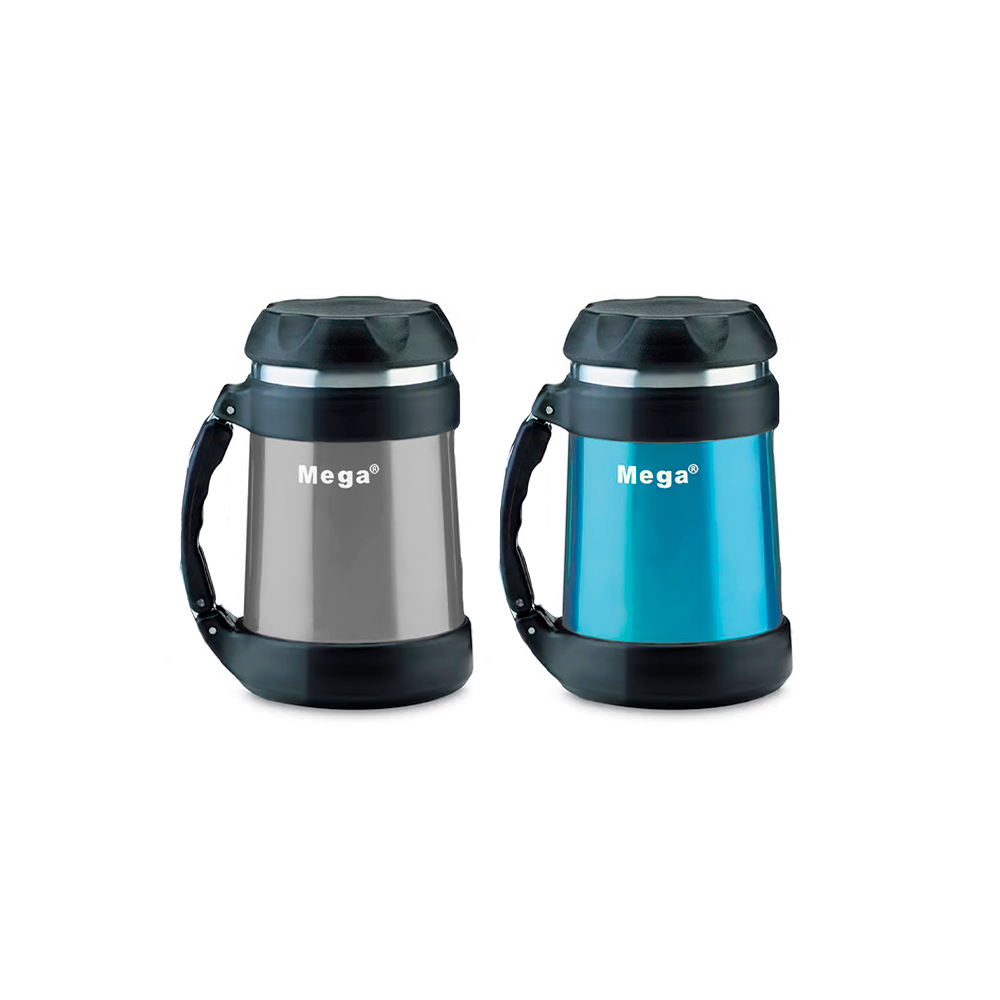 TERMO D/COMIDA ACERO 0.50ML GRIS/TURQUES