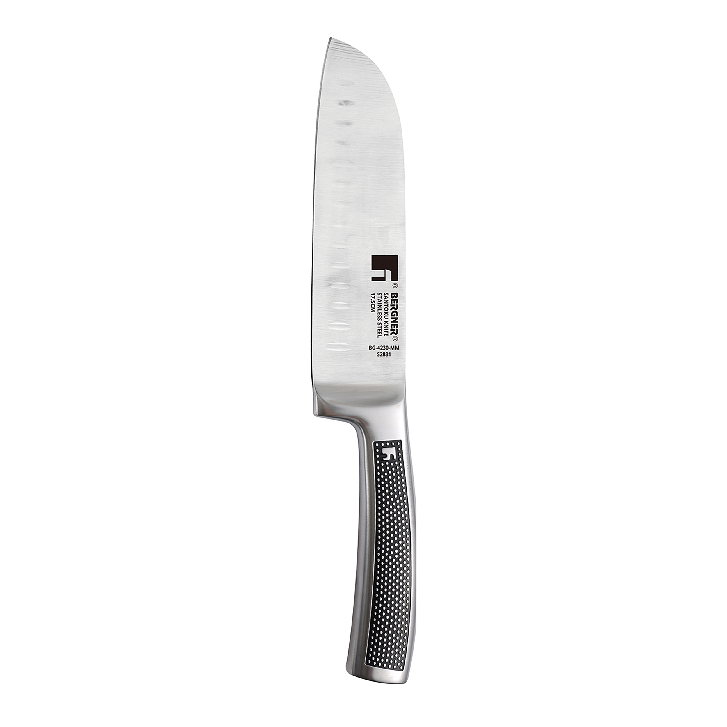 CUCHILLO SANTOKU HARLEY - 17.5 CM. - ACERO INOX.