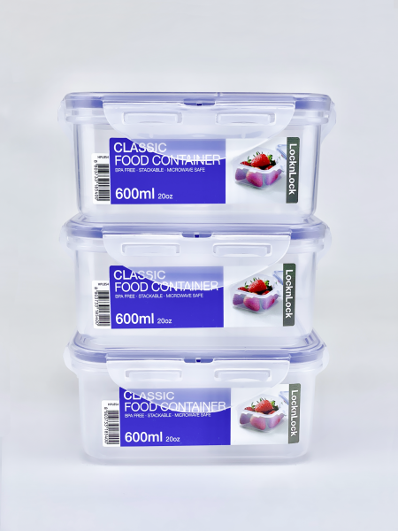 Pack x3 Cuadrado 600ml