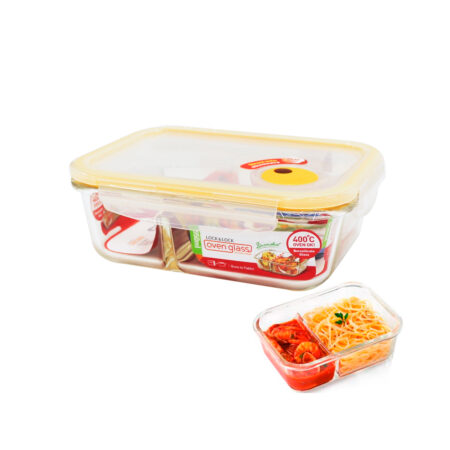 LocknLock Ovenglass Euro Recto 950 ml c/división