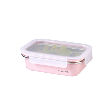 ENVASE ACERO INOX 600 ML ROSADO